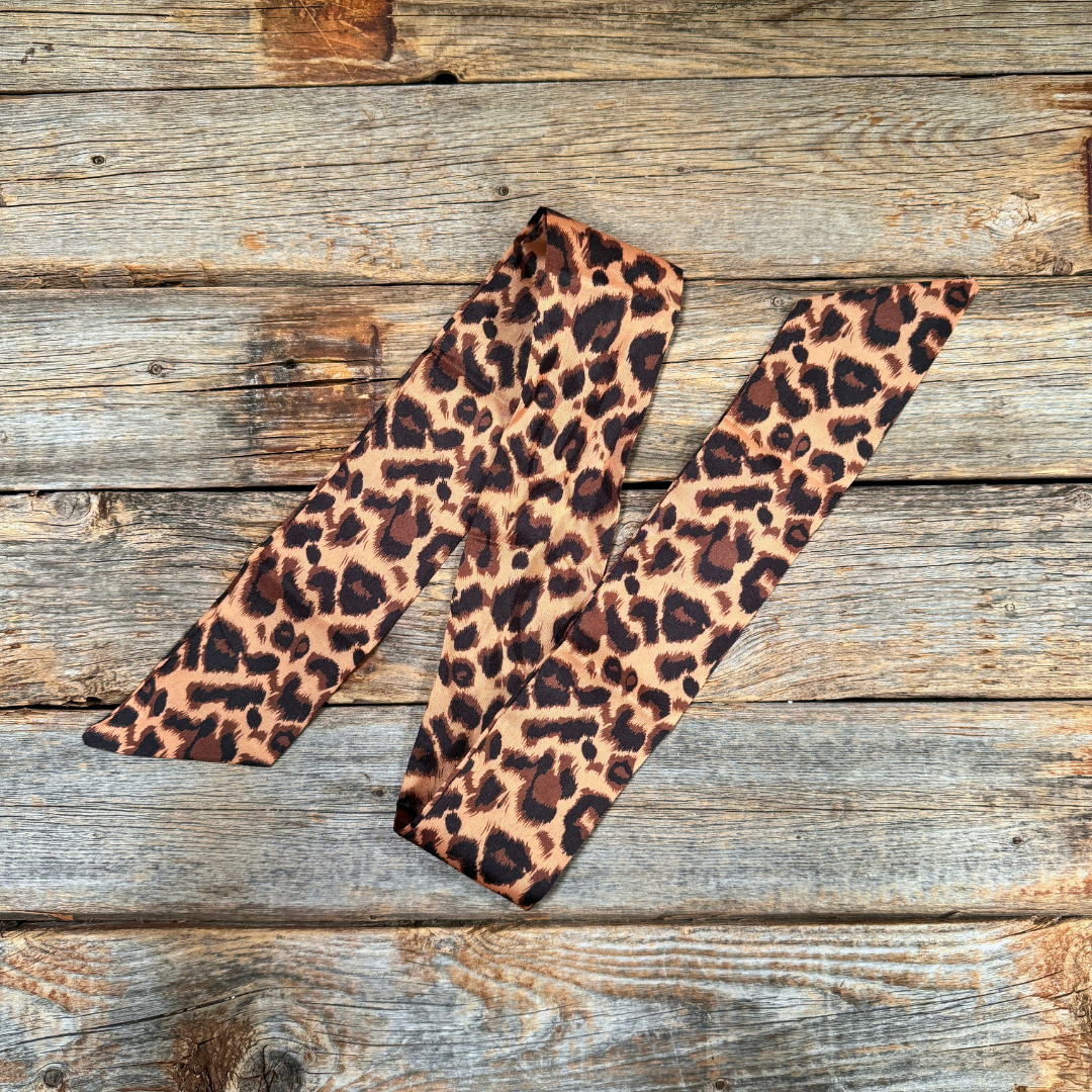Brown and Black Western Skinny Mini Wild Rag Scarf / Cowgirl Necktie #TW114