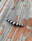 Genuine Navajo Pearl Bar Necklace