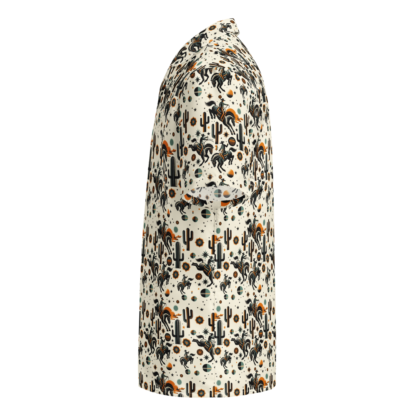 Cosmic Rodeo: Bucking Space Bronco Button-Up