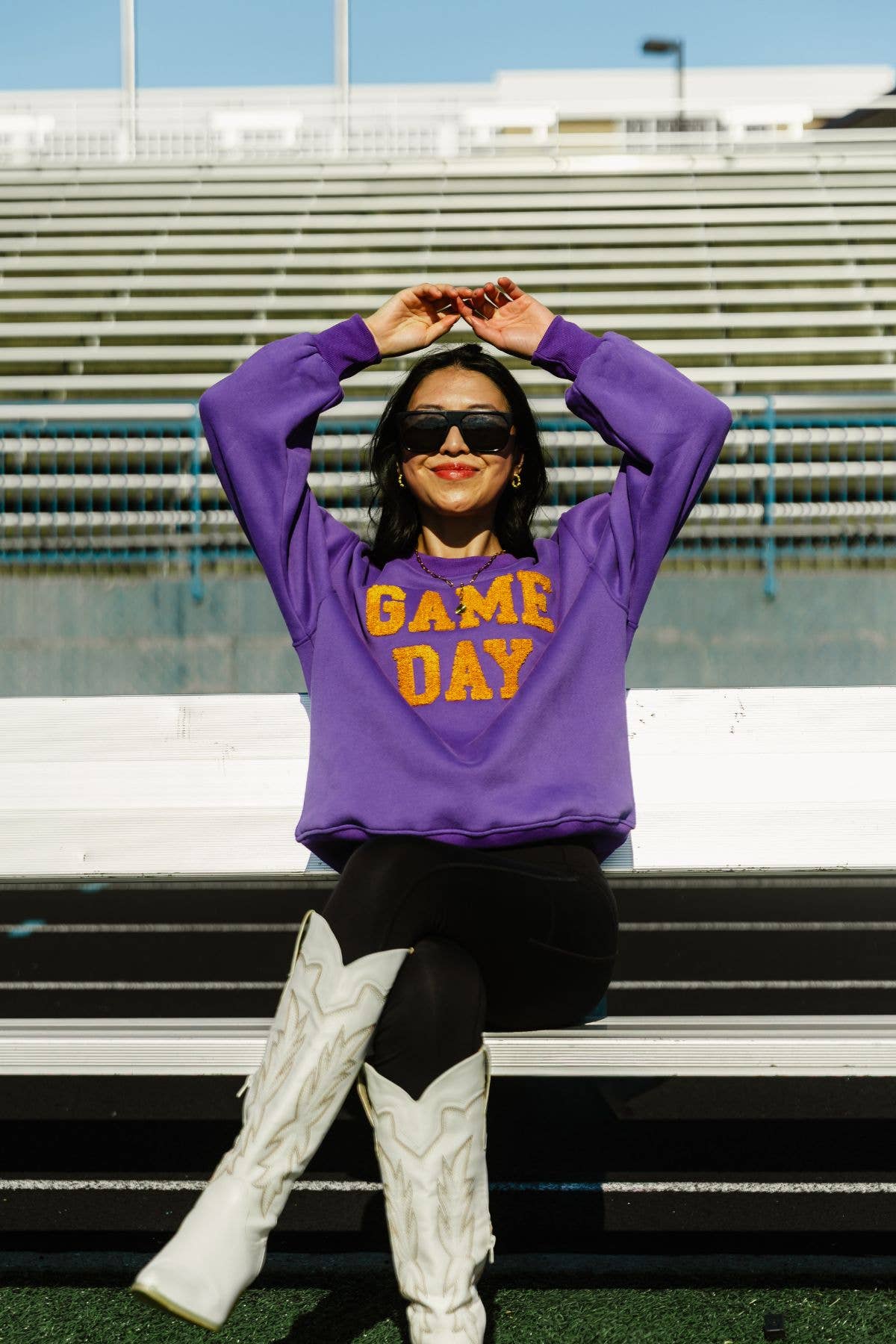 Purple & Gold Game Day Sweatshirt