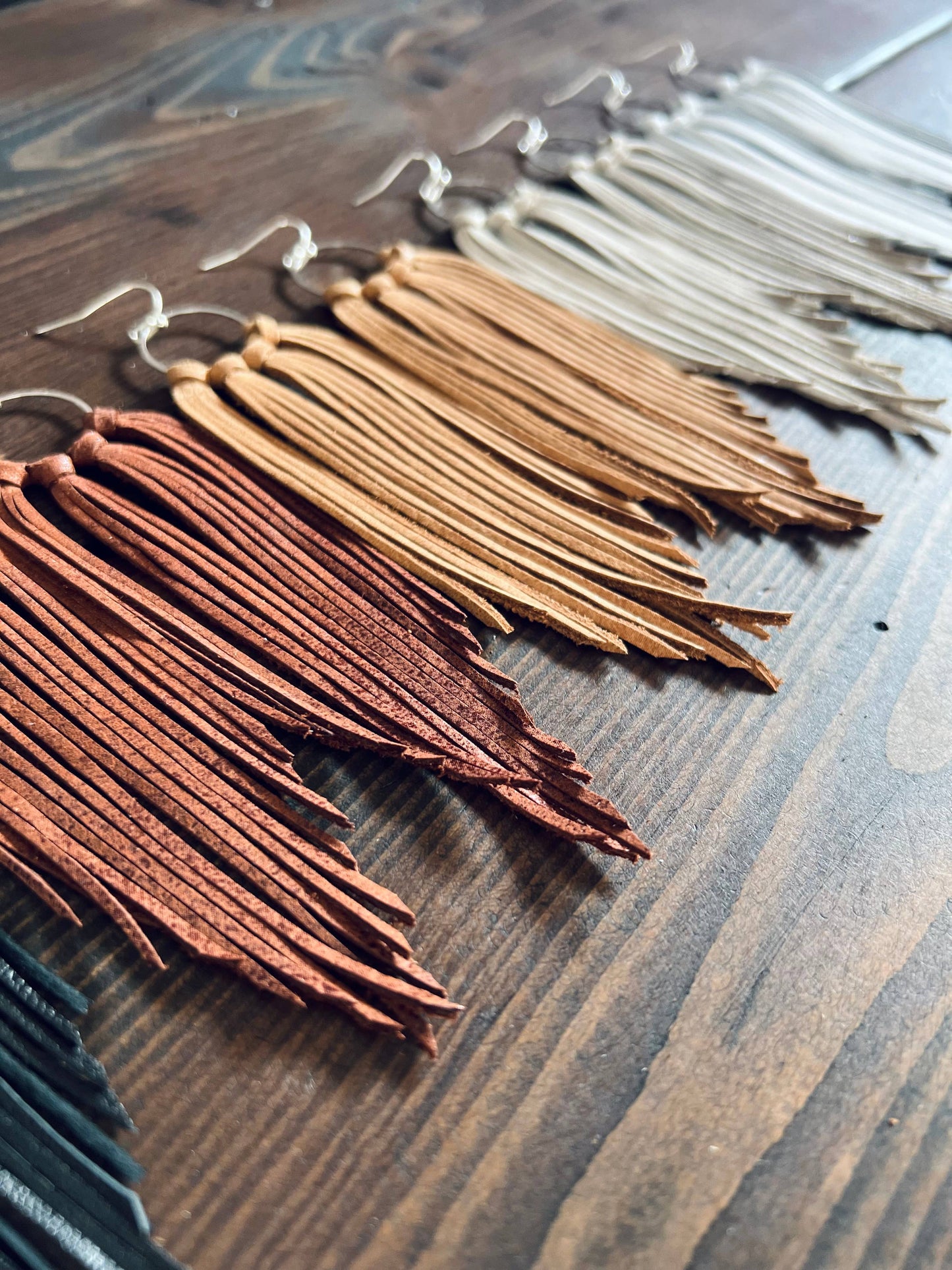 Bozeman Fringe Earrings: Brown