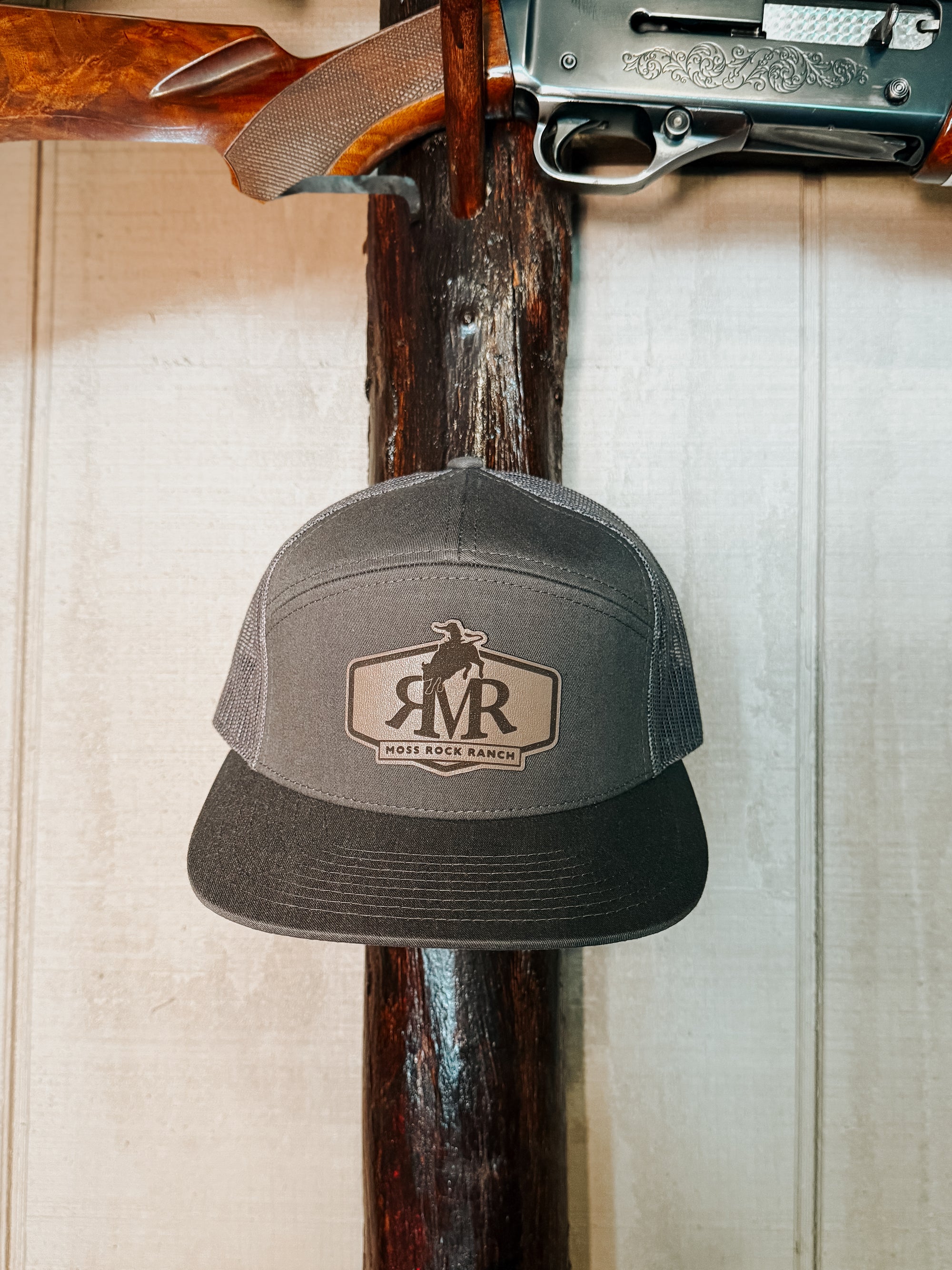 Bucking Bull Hat: Solid Grey