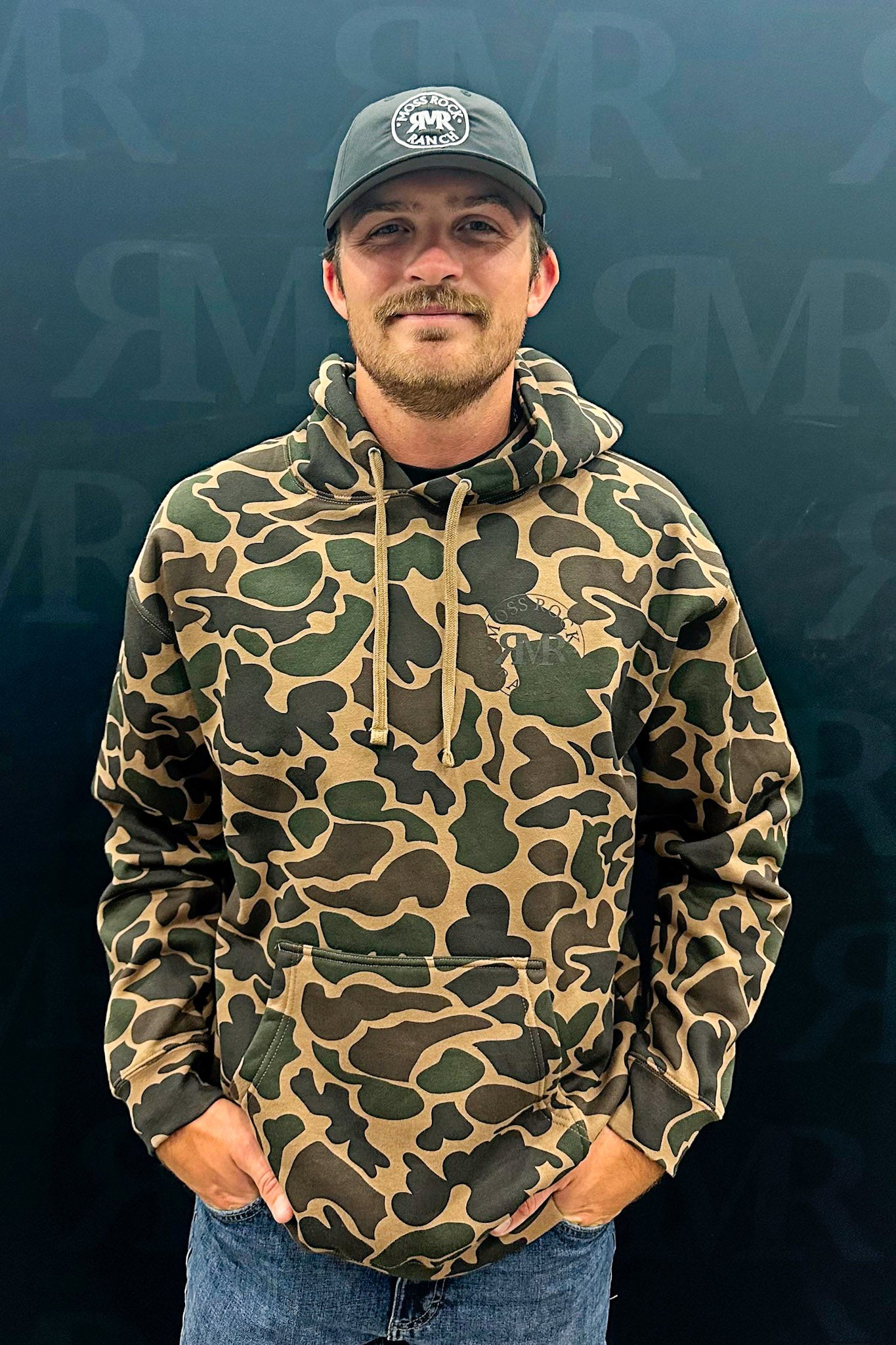 Bucking Bull Hoodie: Duck Camo