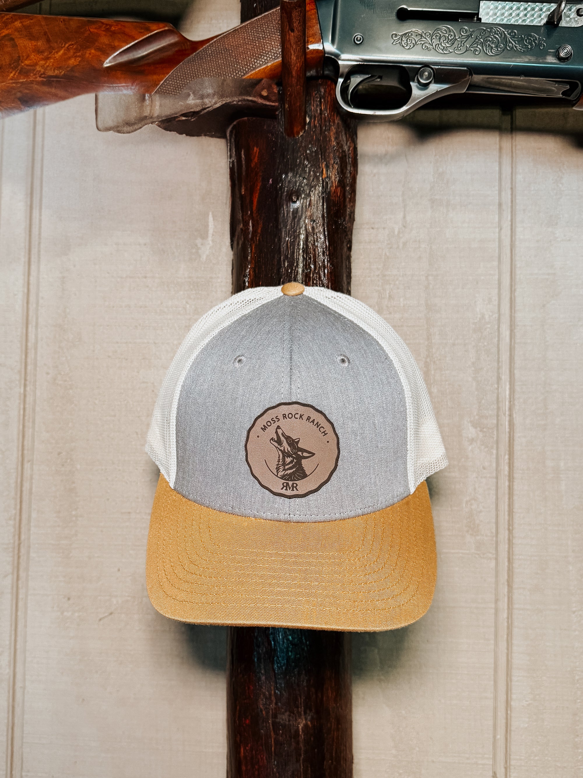 Coyote Cry Hat: Grey &amp; Mustard