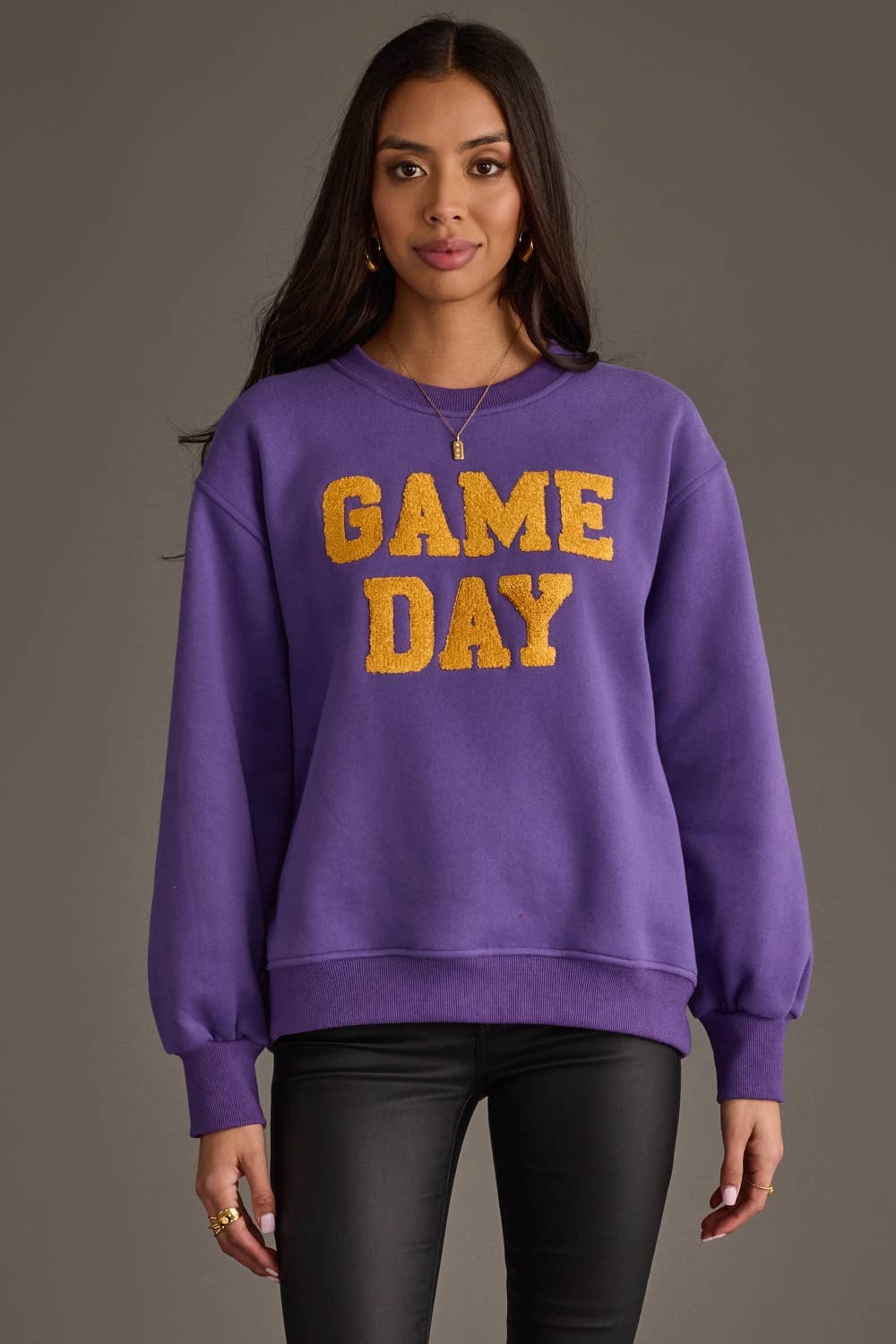 Purple & Gold Game Day Sweatshirt