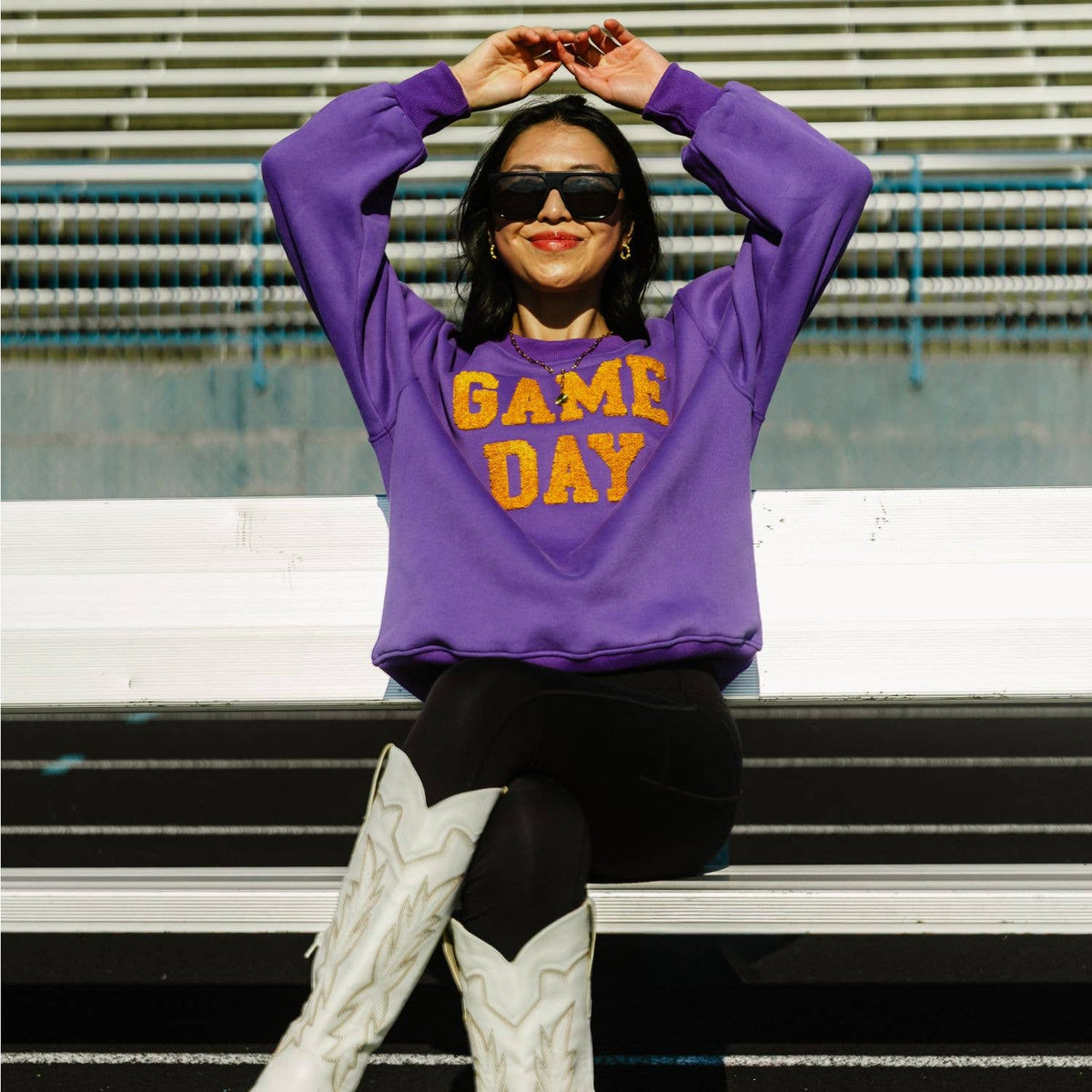 Purple & Gold Game Day Sweatshirt