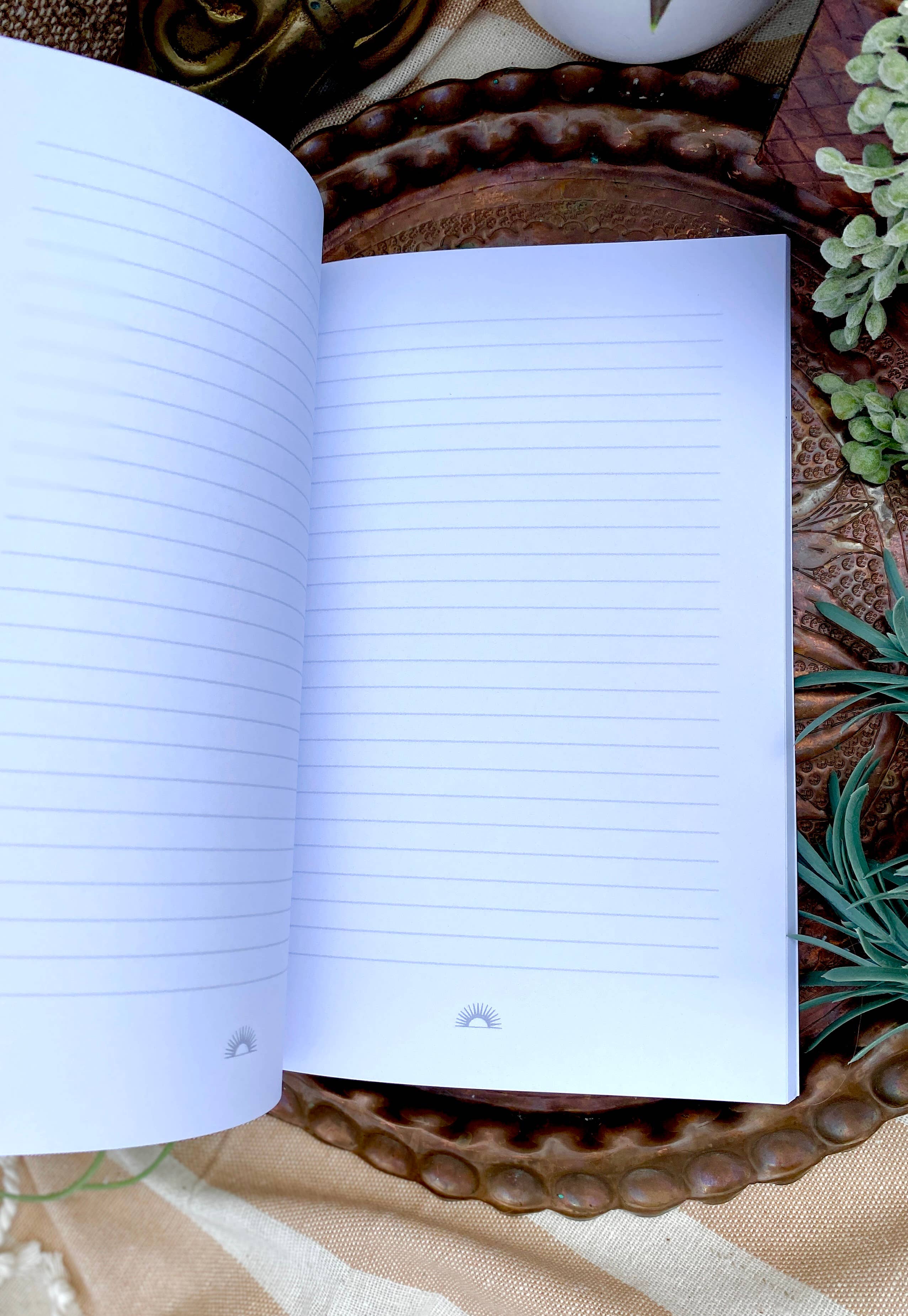 Blank Lined Notebook : Painting of Blonde Cowgirl 