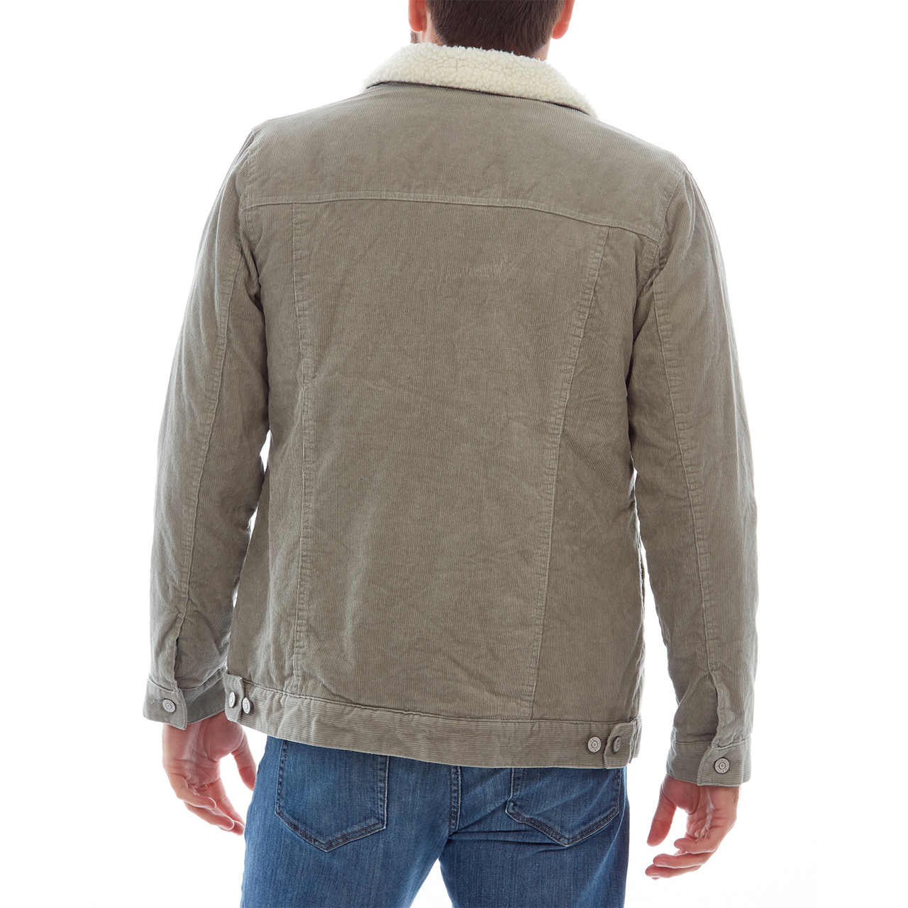 Kolton Corduroy Trucker Jacket - Sherpa Inner & Collar