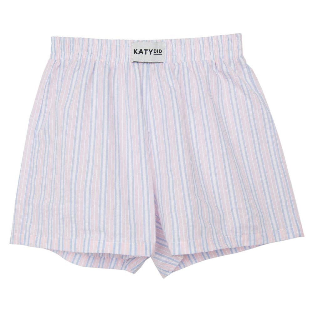 Light Pink and Blue Striped Boxers