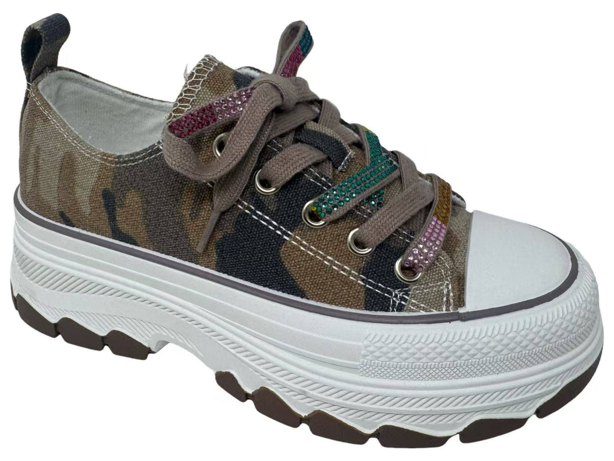 Piper Prints - Very G Women's Sneakers: Camo