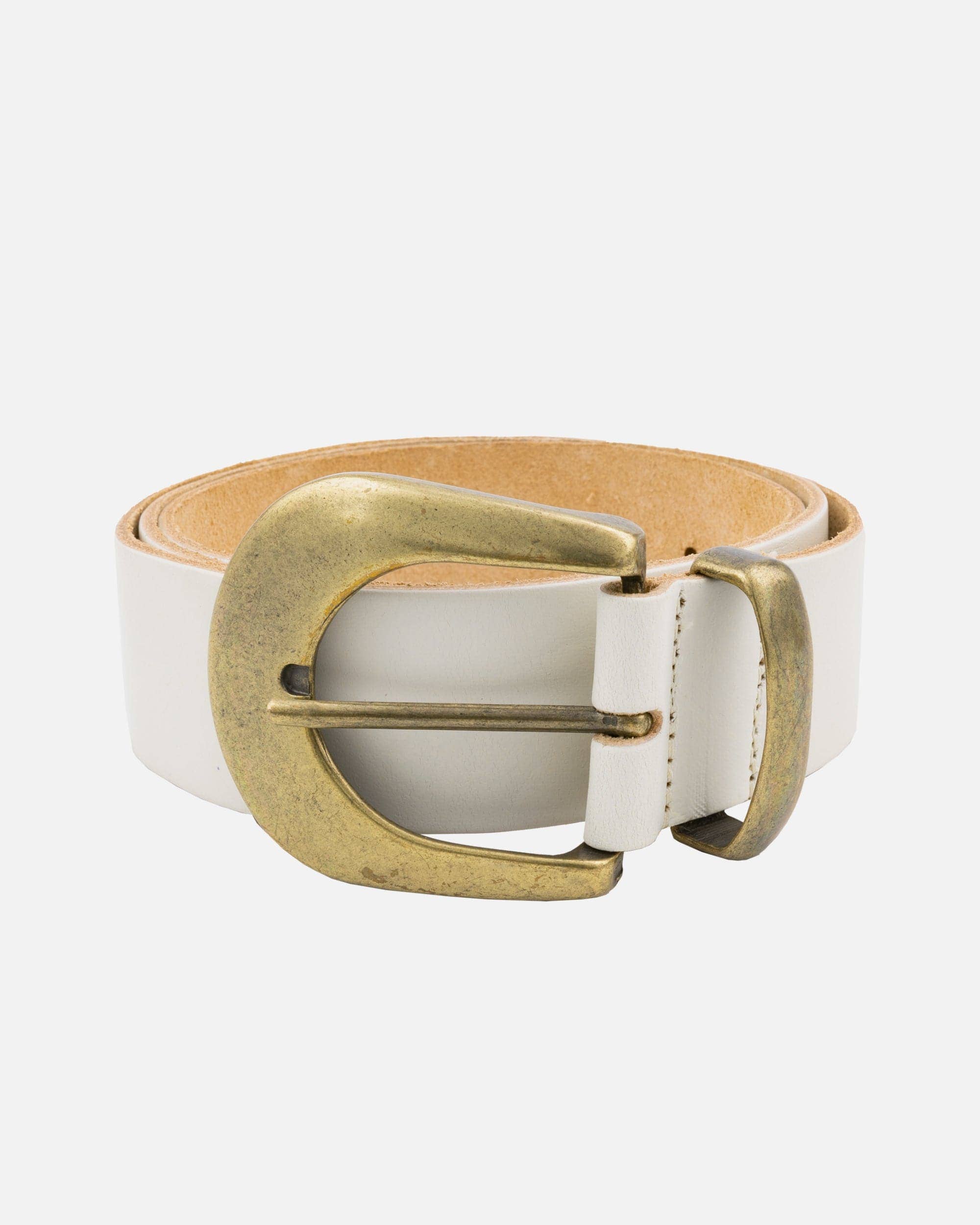 MADE TO ORDER Andrea |  Gold Buckle Leather Belt Women: Wine