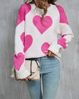 HEART KNITTED SWEATER