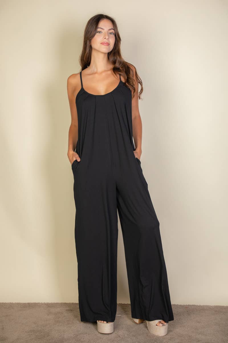 Classy Casual Jumpsuit: Black