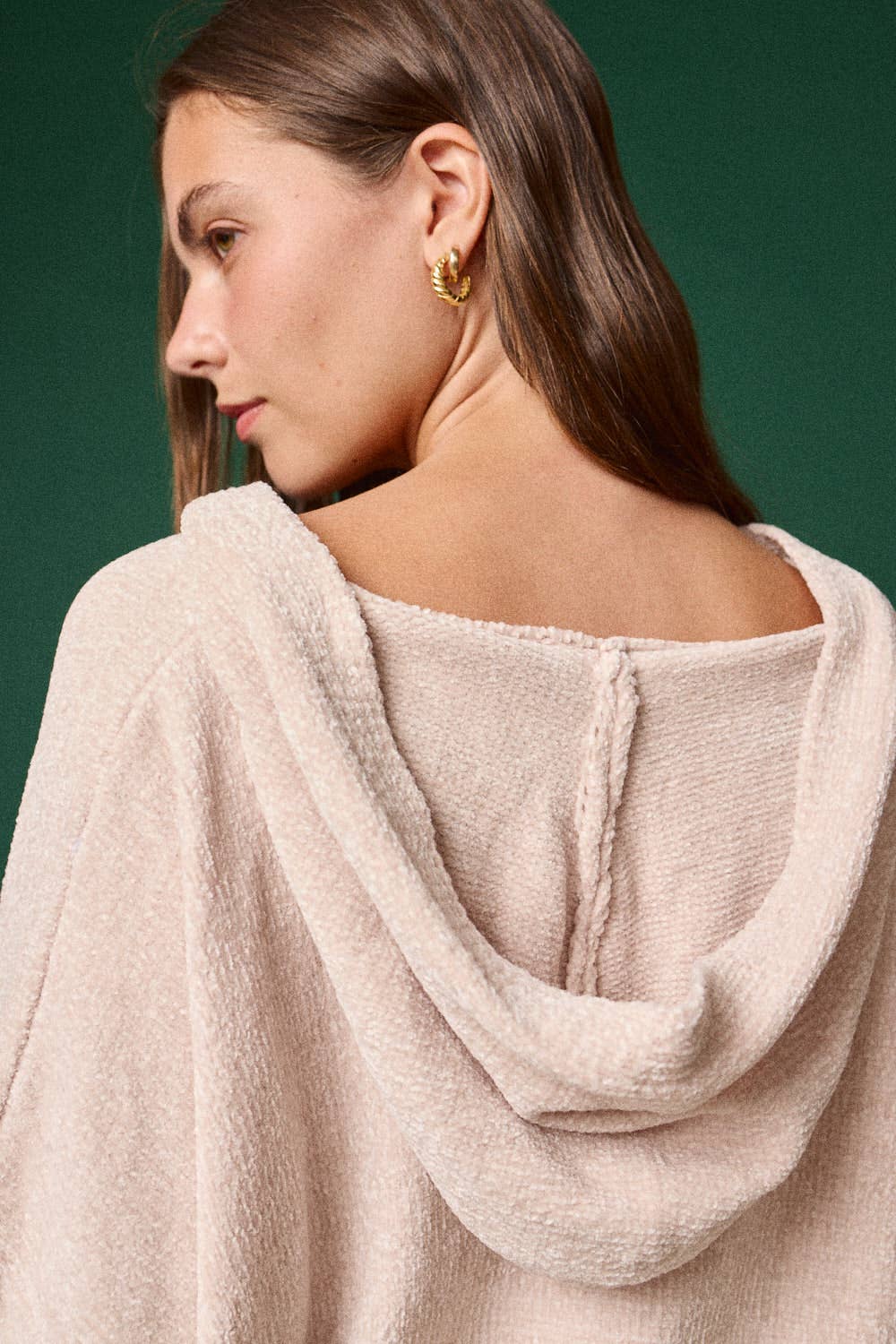 Oversized Button-Up Knit Sweater: MOSS GREEN