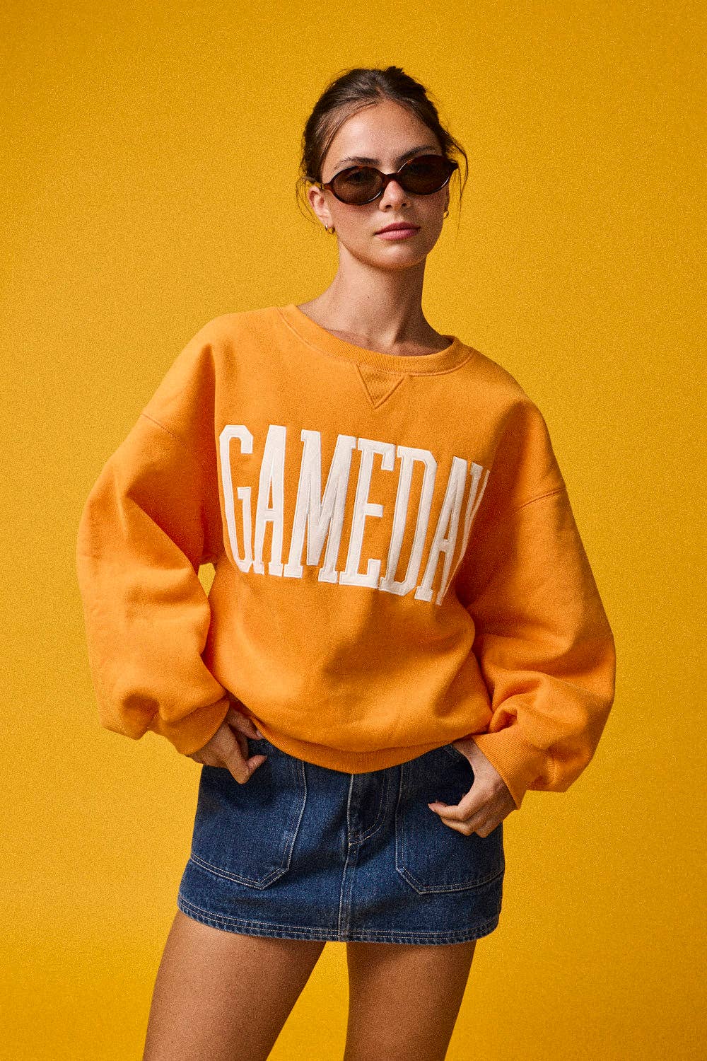 Heather Gameday Sweatshirt: White Melange