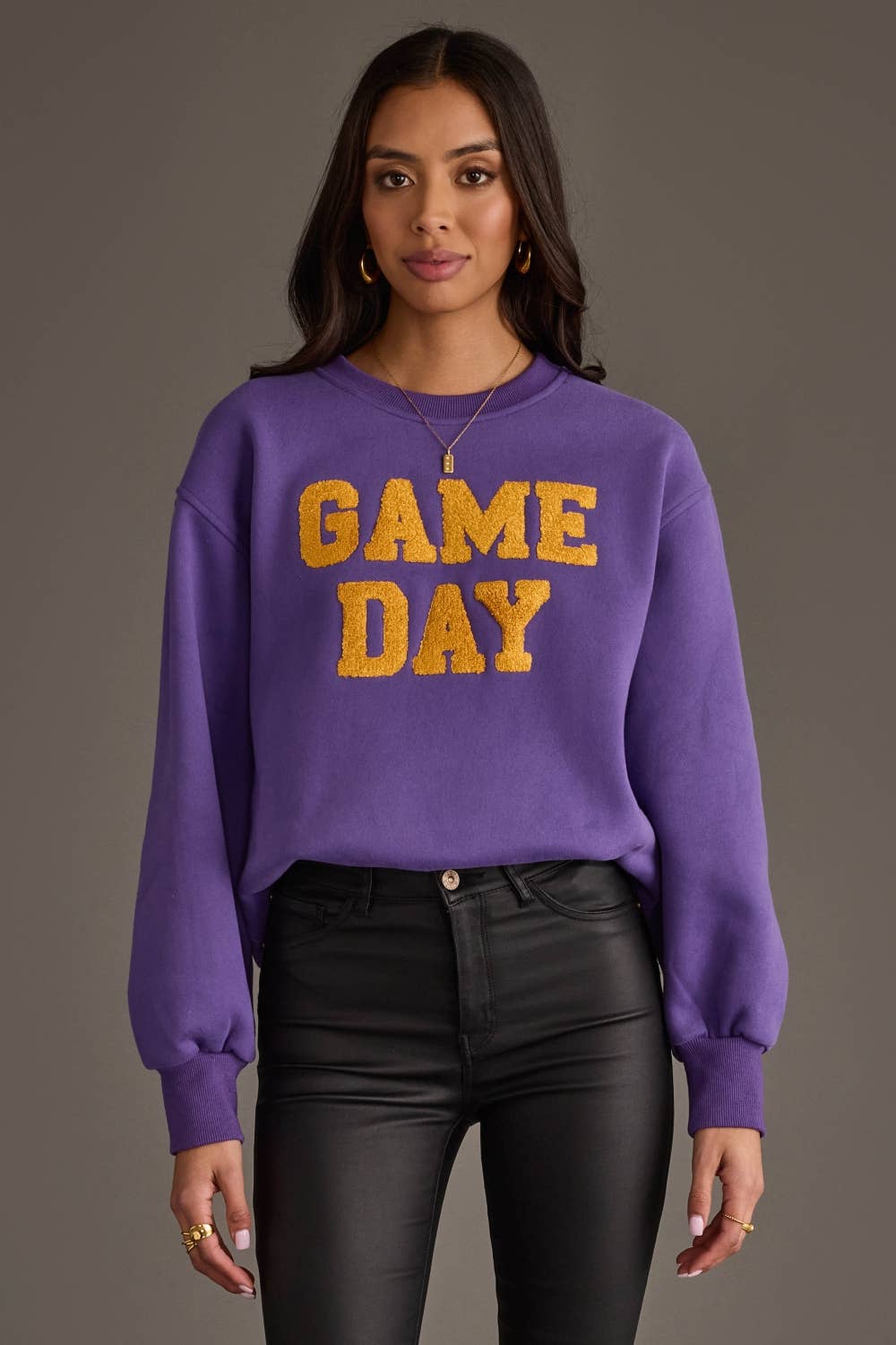 Purple & Gold Game Day Sweatshirt