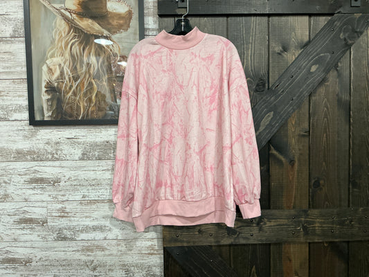 Pink Camo Turtle Neck