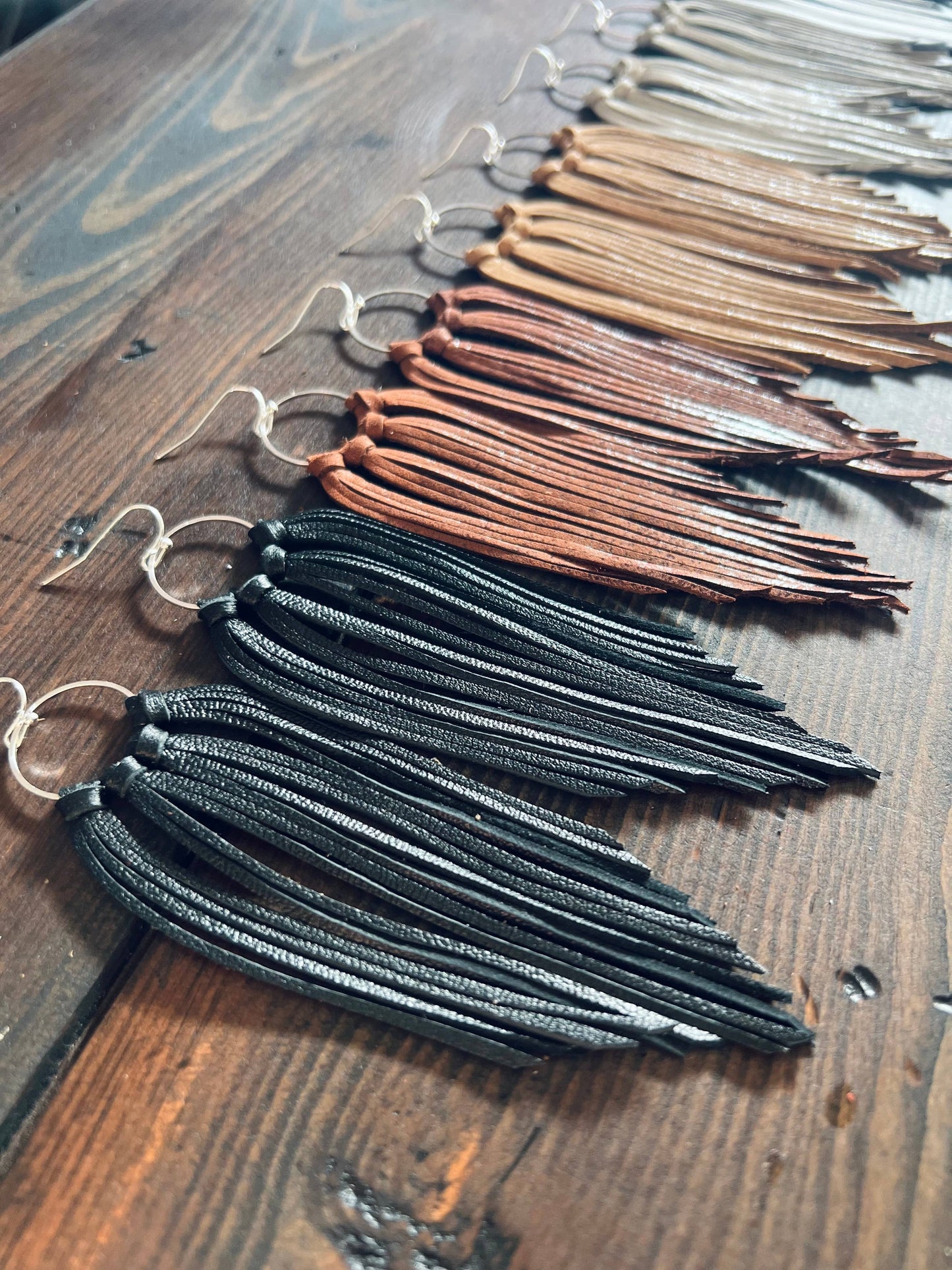 Bozeman Fringe Earrings: Brown