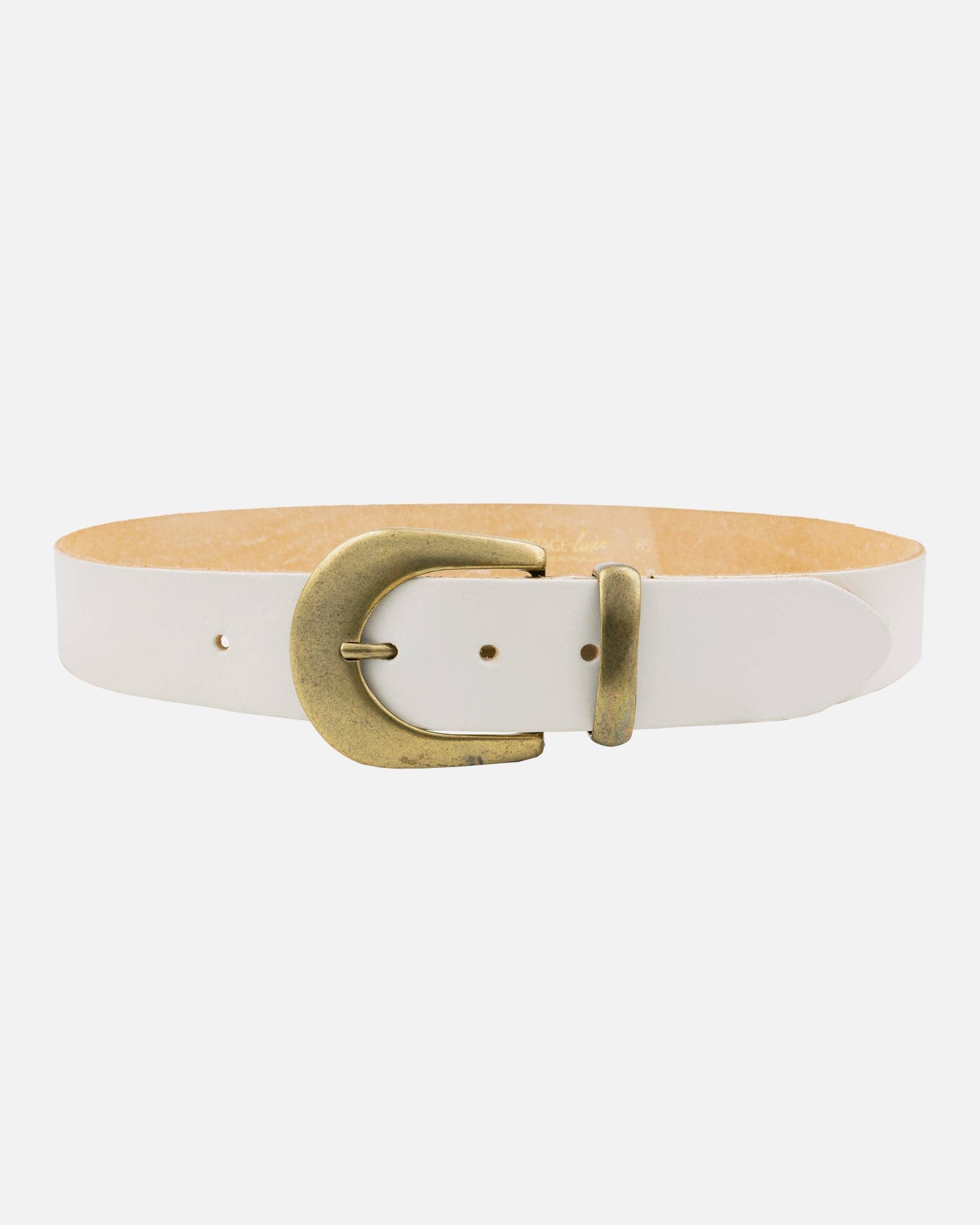 MADE TO ORDER Andrea |  Gold Buckle Leather Belt Women: Wine
