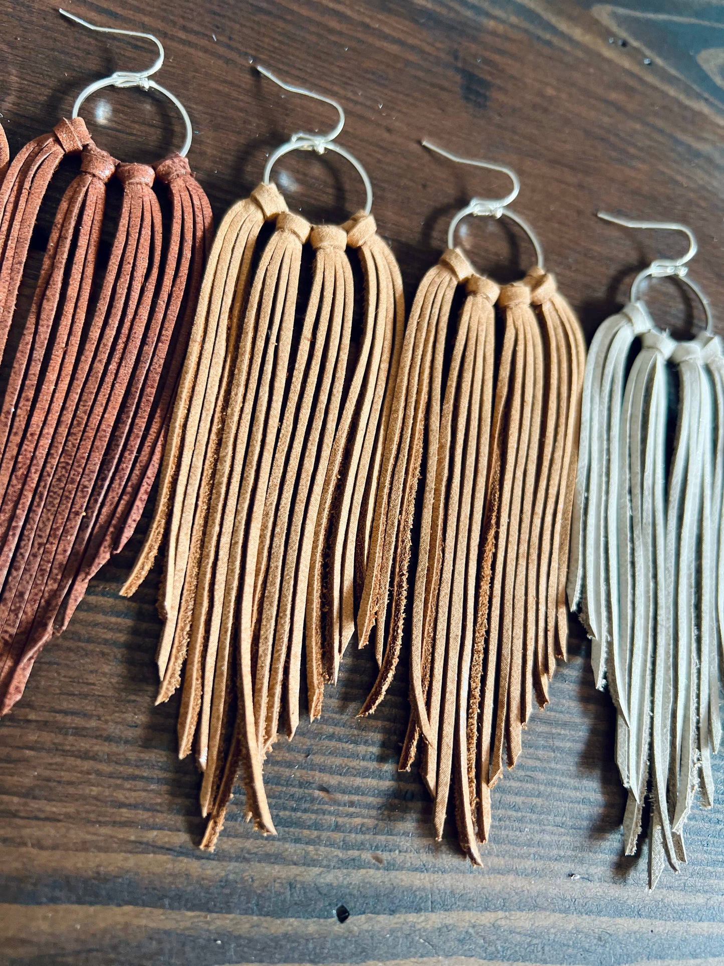 Bozeman Fringe Earrings: Brown