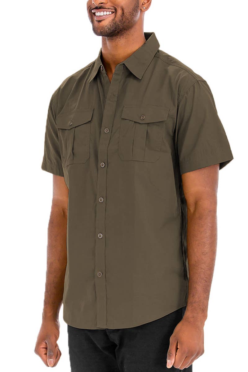 Moss Rock Utility Dress Shirt