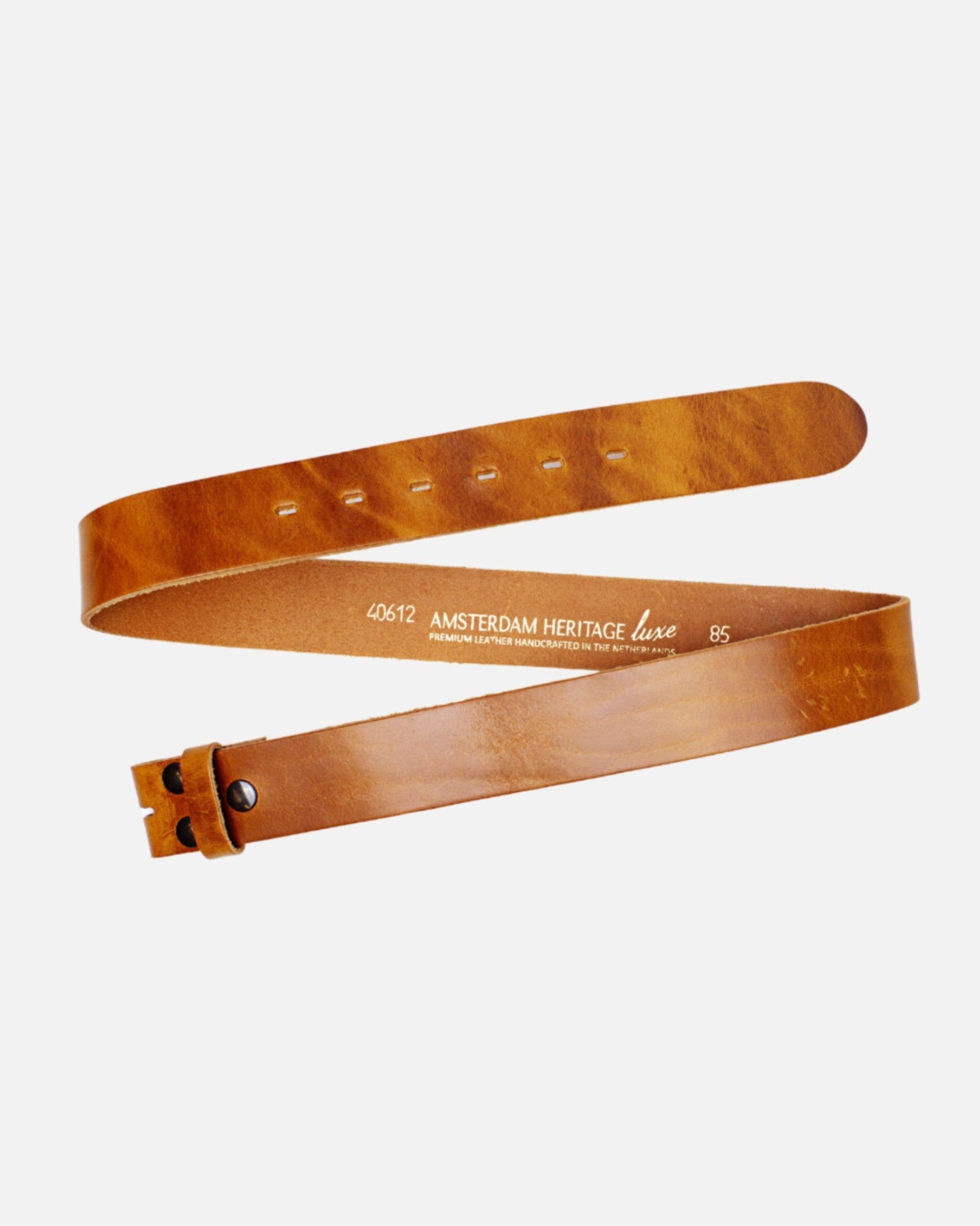 MADE TO ORDER Caro | Classic Interchangeable Leather Belt: Camel