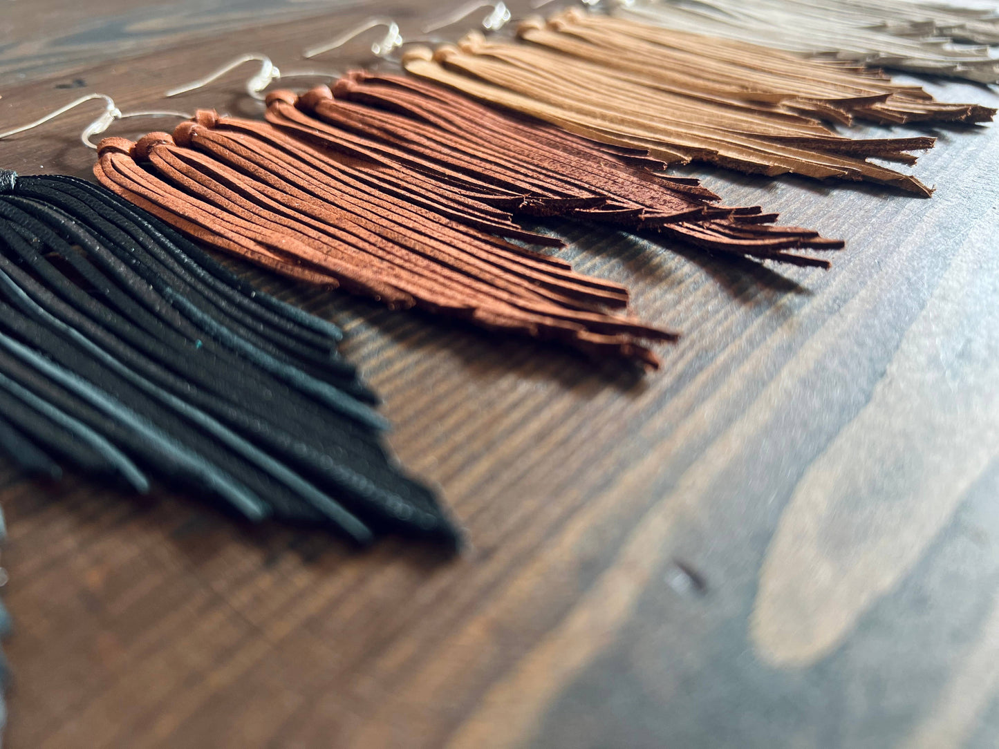 Bozeman Fringe Earrings: Brown