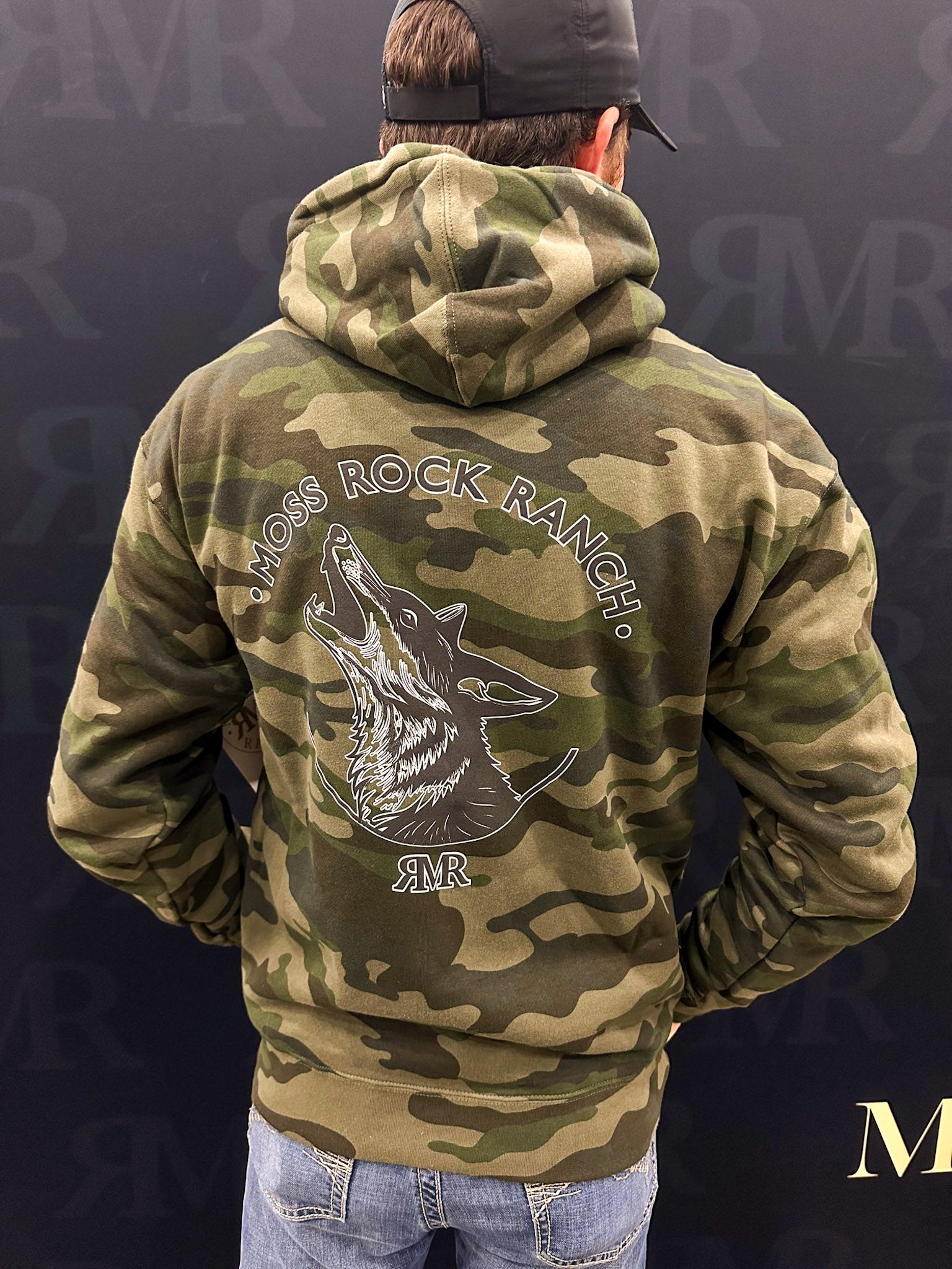 Coyote Cry Hoodie: Army Camo