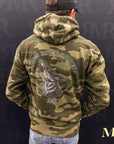 Coyote Cry Hoodie: Army Camo