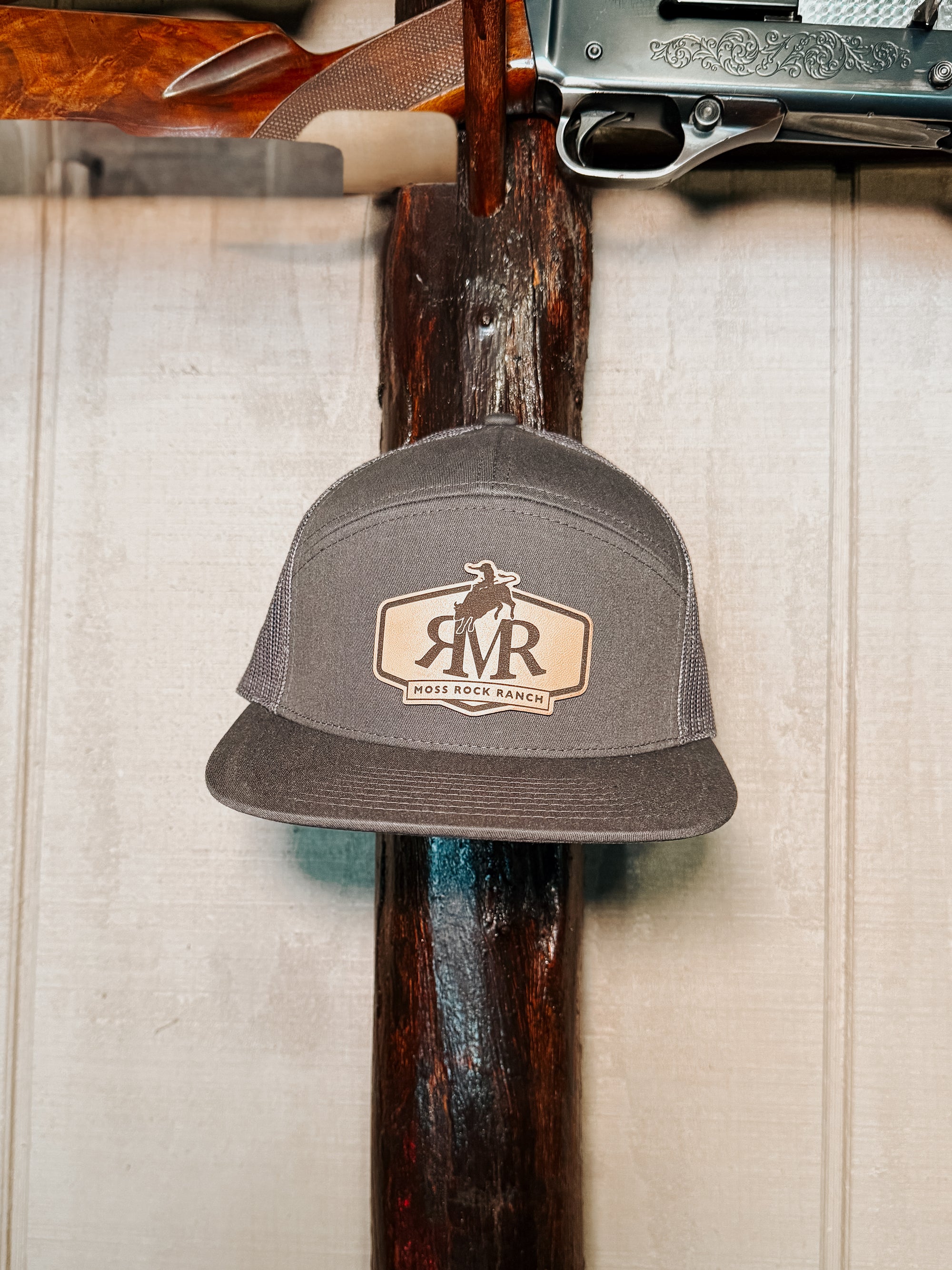 Bucking Bull Hat: Solid Grey