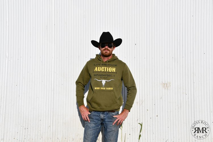 Livestock Auction Hoodie: Olive