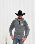 Cowboy Bones Hoodie: Acid Wash Grey