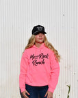 Moss Rock Script Hoodie: Pink