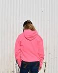 Moss Rock Script Hoodie: Pink