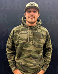 Bucking Bull Hoodie: Army Camo