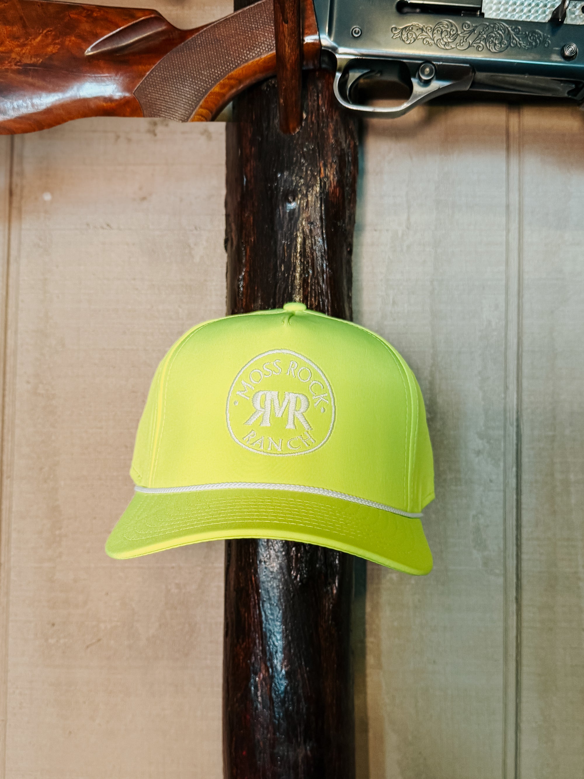 Moss Rock Logo Hat: Neon Moon