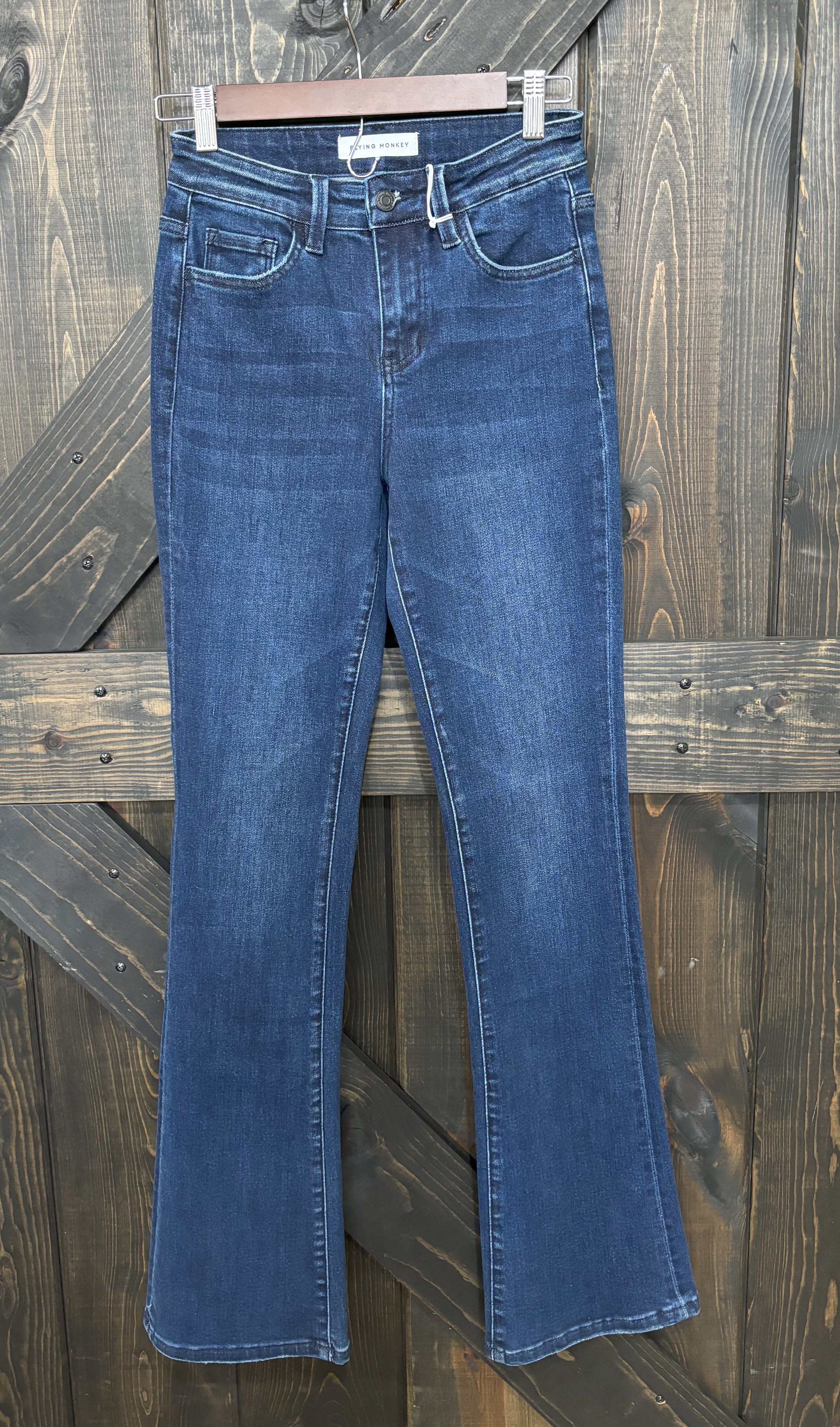 Flying Monkey Dark Washed Boot Cut Jeans