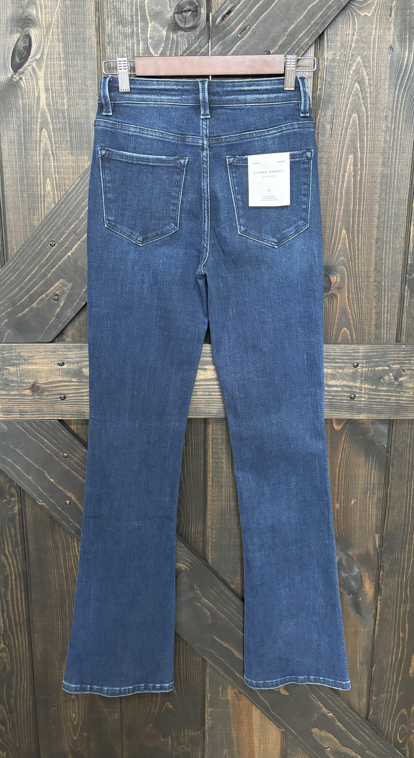 Flying Monkey Dark Washed Boot Cut Jeans