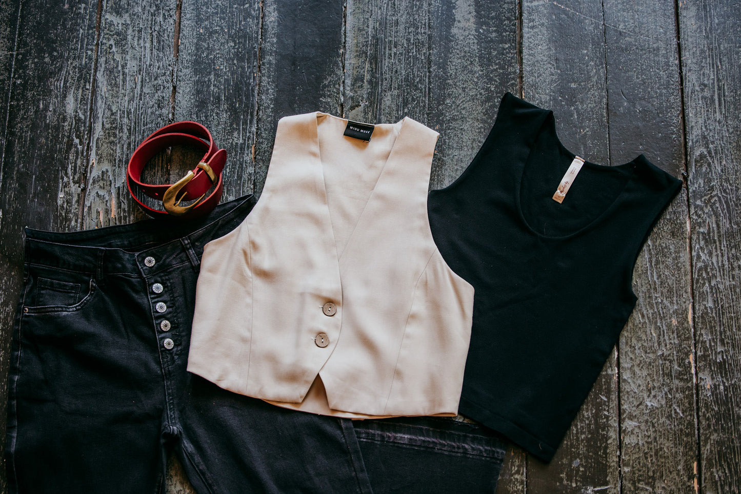 Miou Muse Tuxedo Vest