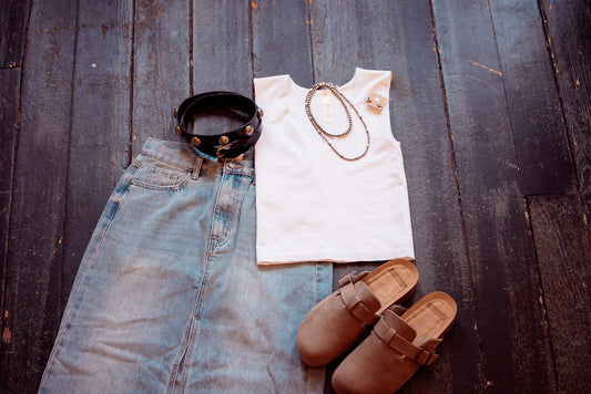 Double Layered Seamless Top: White