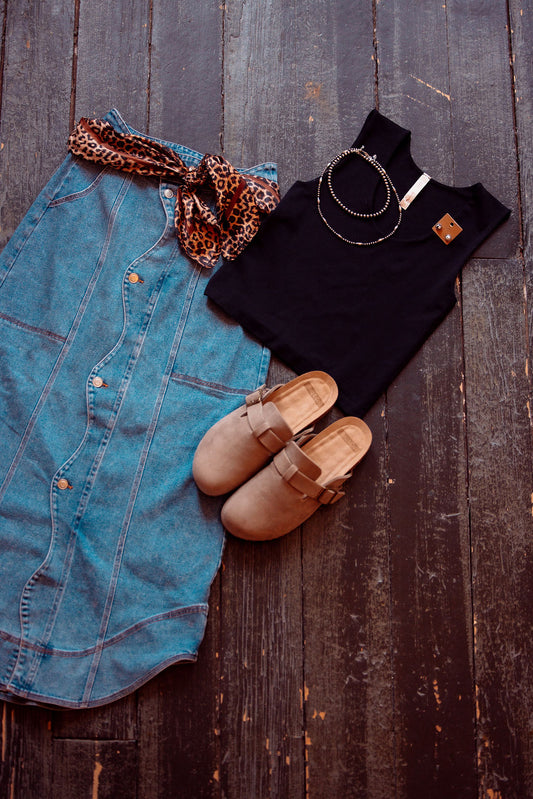 Double Layered Seamless Top: Black