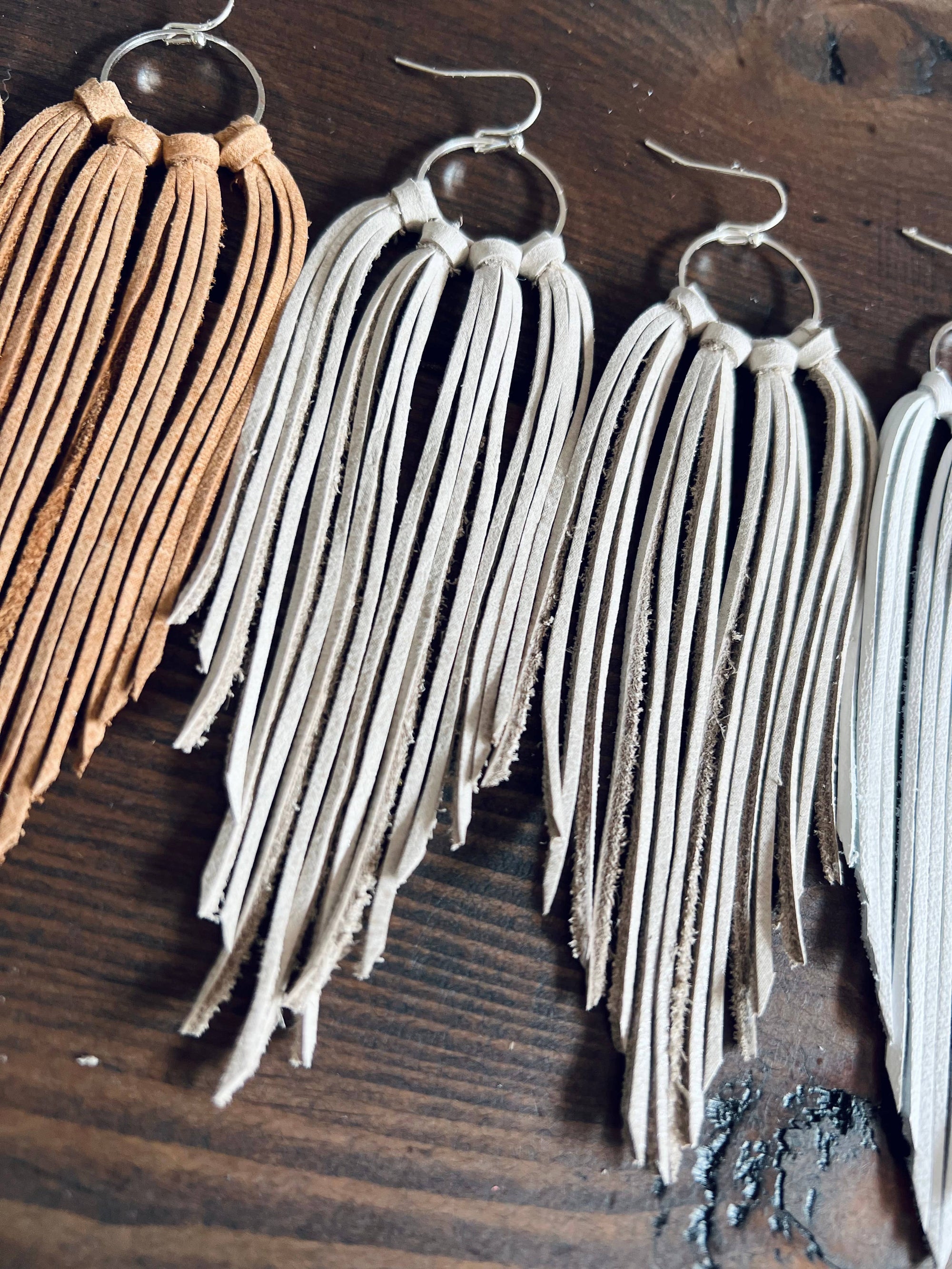 Bozeman Fringe Earrings: Brown