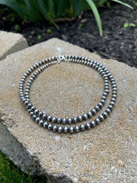 Navajo Pearl Necklace - 6 mm