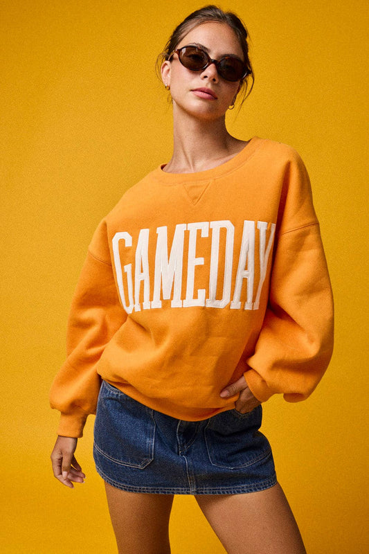 Heather Gameday Sweatshirt: White Melange