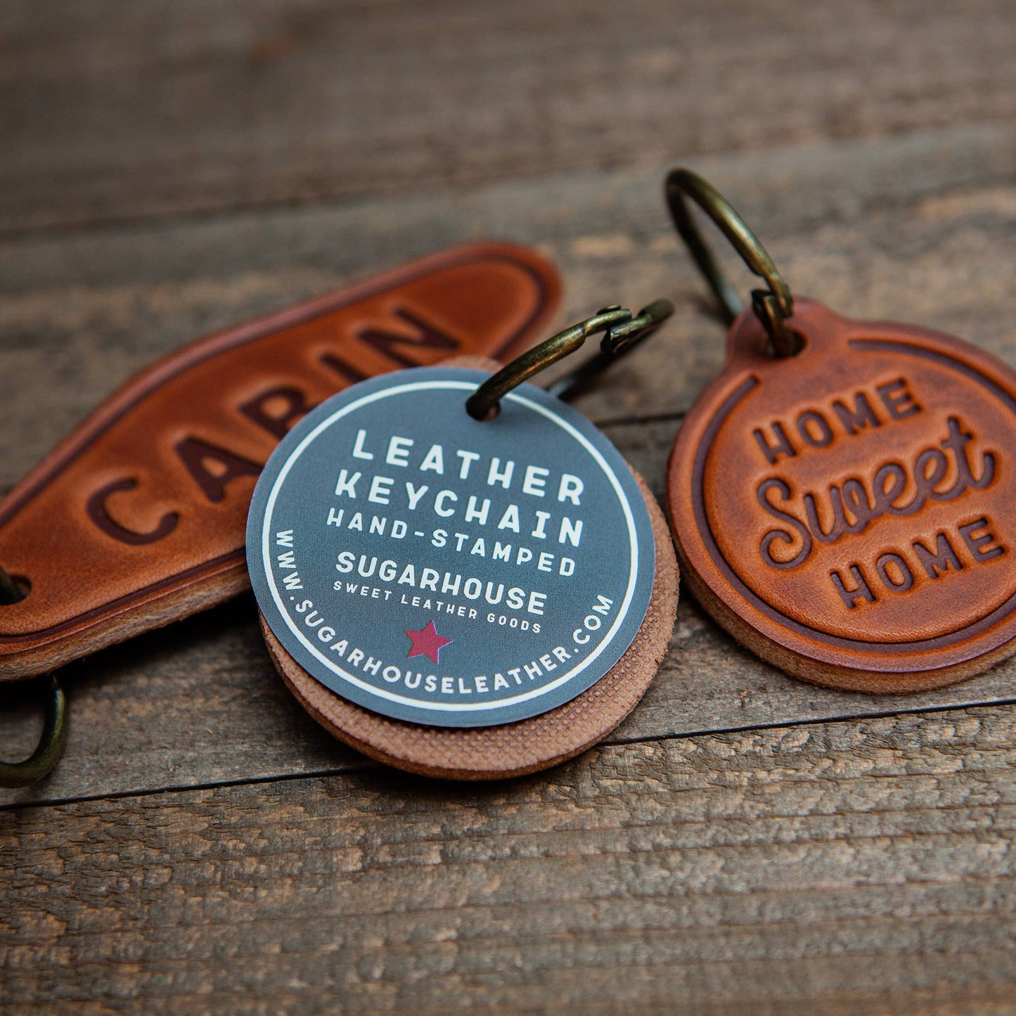 Cowgirl Shit Leather Keychain