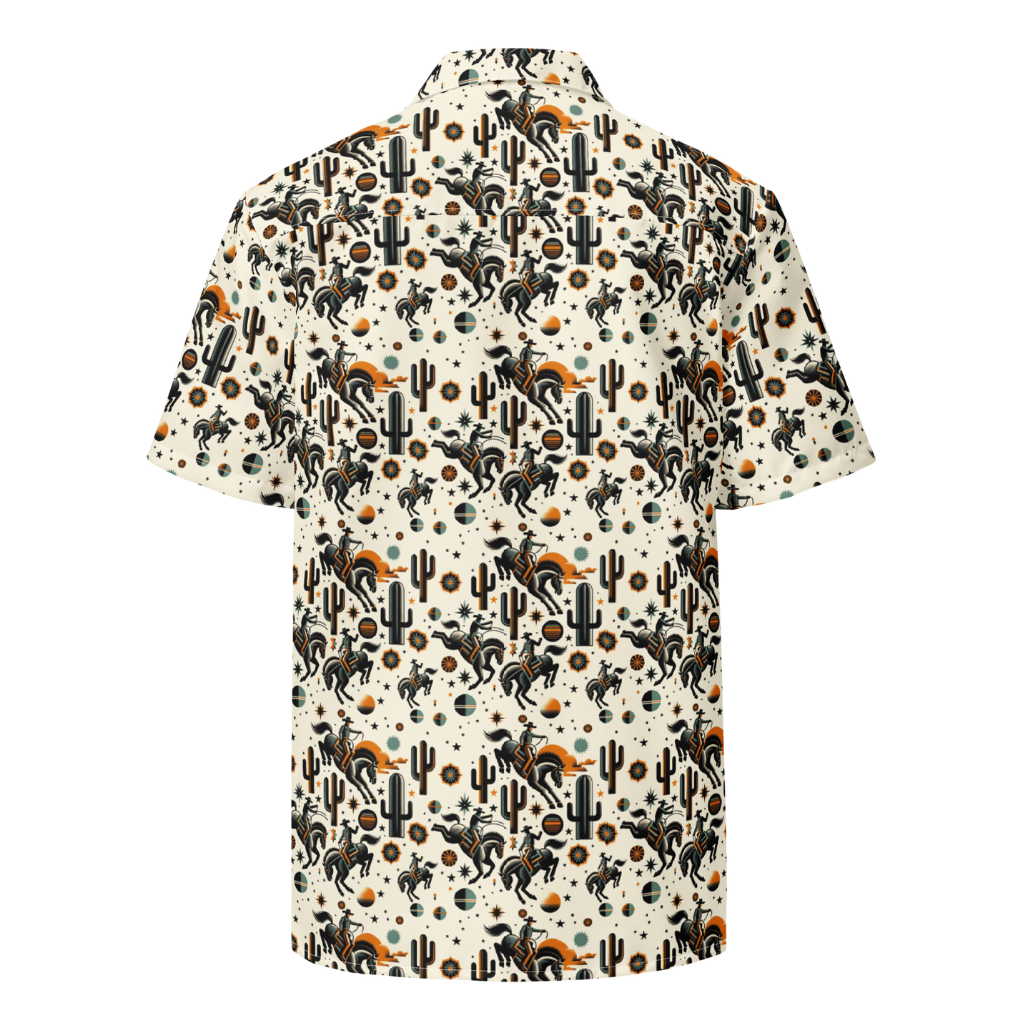 Cosmic Rodeo: Bucking Space Bronco Button-Up