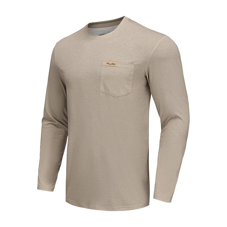 Drift Performance Crew - Long Sleeve - Tan: Medium