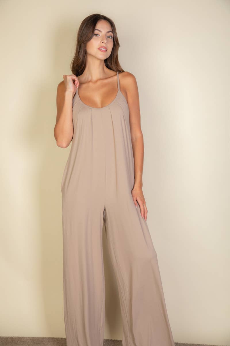 Classy Casual Jumpsuit: Olive