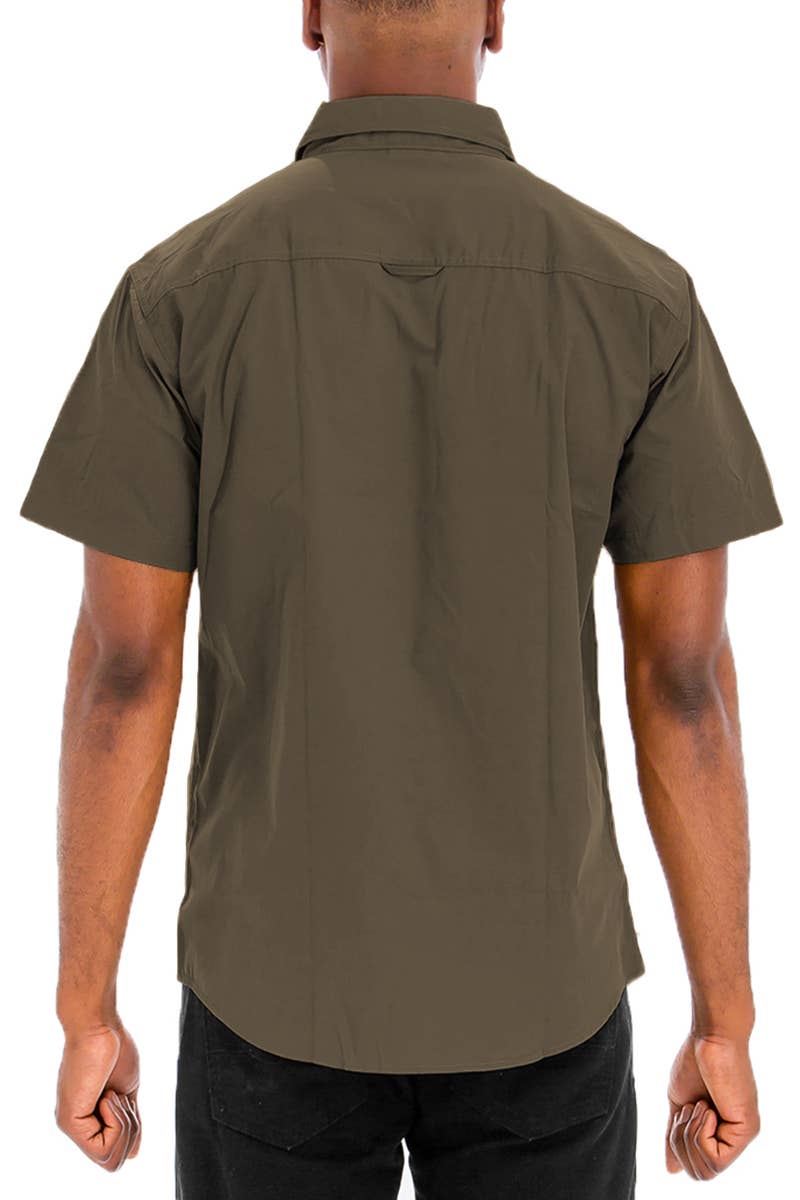 Moss Rock Utility Dress Shirt