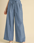 Blue Striped Pants